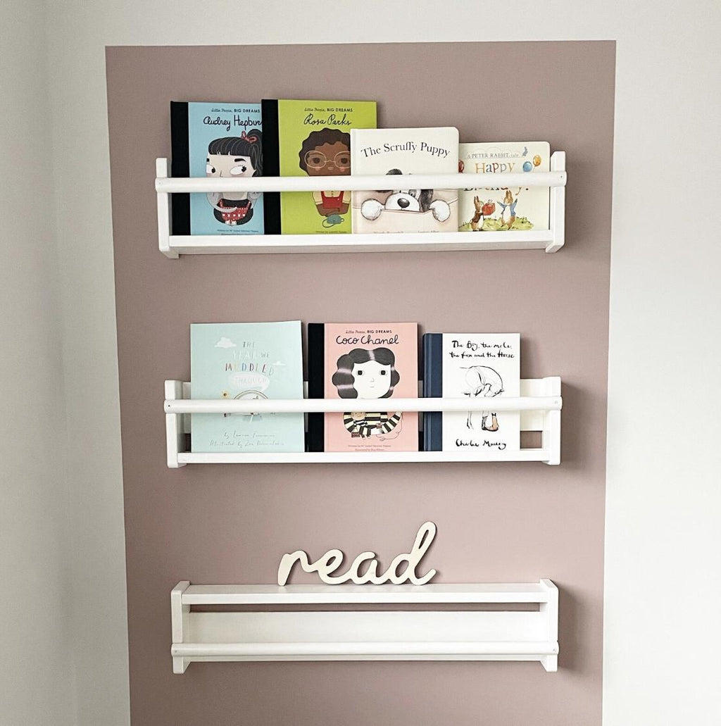 Wall Word "Read", Wooden Nursery Wall Decor, Reading Corner Decor, Book Nook Sign, Kids Bedroom Decor, Playroom Decor