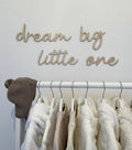 Dream Big Little One Wall Words, Wooden Nursery Wall Decor, Baby Room Decor, Kids Bedroom Decor, Wooden Wall Quote