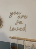 You Are So Loved Wall Words, Wooden Nursery Wall Decor, Kids Bedroom Decor, Wooden Wall Quote, Baby Room Decor
