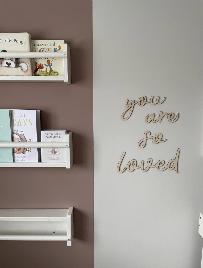 You Are So Loved Wall Words, Wooden Nursery Wall Decor, Kids Bedroom Decor, Wooden Wall Quote, Baby Room Decor