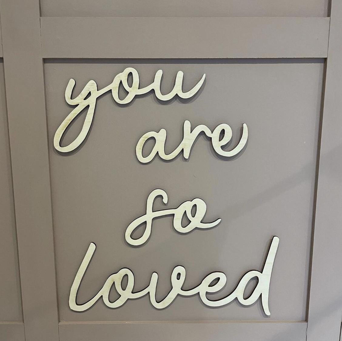 You Are So Loved Wall Words, Wooden Nursery Wall Decor, Kids Bedroom Decor, Wooden Wall Quote, Baby Room Decor