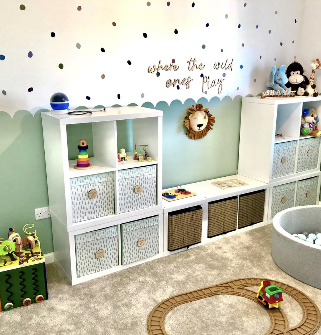 Where The Wild Ones Play Wall Words, Wooden Nursery Wall Decor, Playroom Decor, Kids Bedroom Decor, Wooden Wall Quote