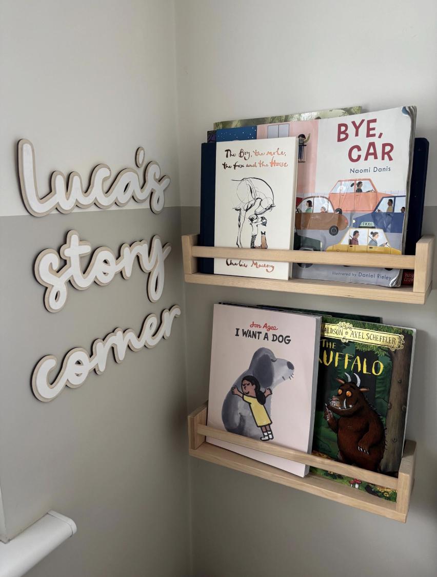Story Corner Wall Words, Personalised Reading Nook Decor, Wooden Nursery Wall Decor, Reading Corner Sign, Playroom Wall Art