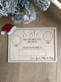 Personalised Santa Treat Board, Santa Snack Board, Christmas Eve Board, Santa Tray, Reindeer Treat Board, Christmas Keepsake