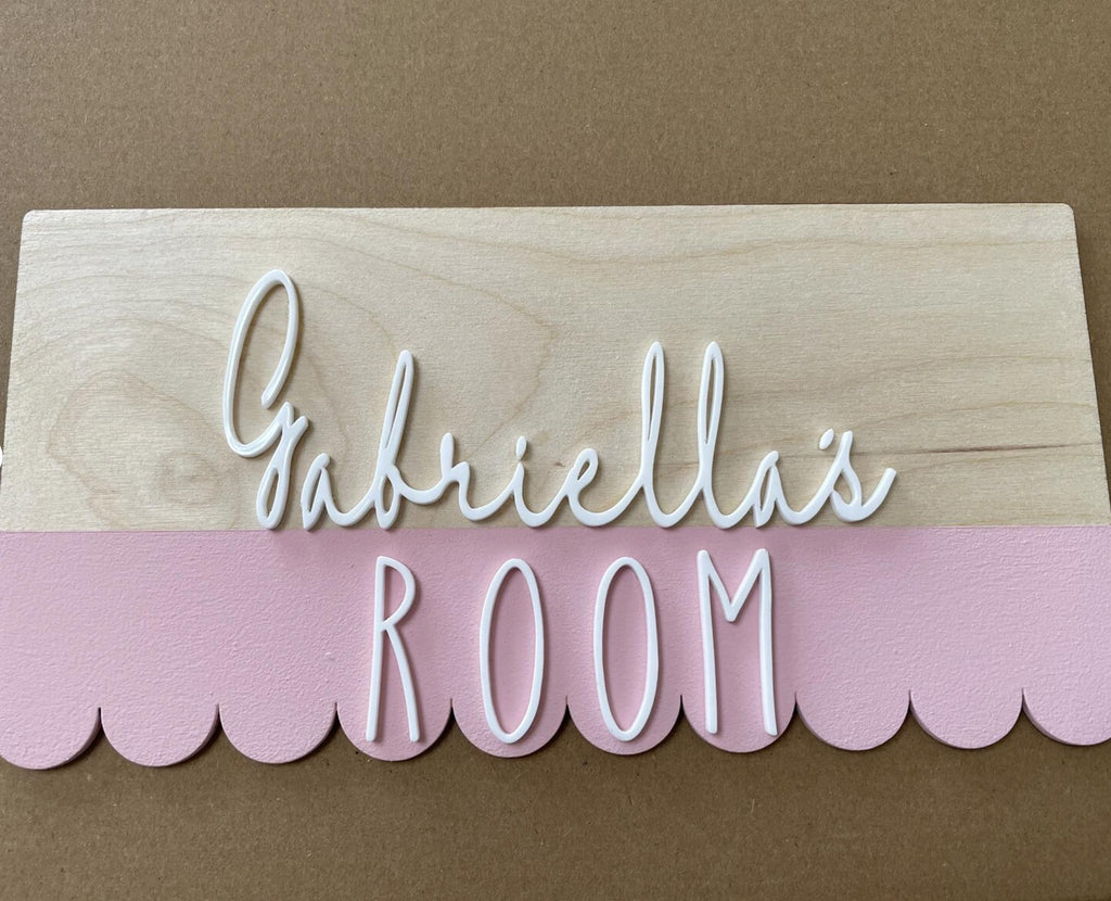 Personalised Wooden Name Sign, Nursery Name Plaque, Wooden Wall Hanging, Kids Bedroom Decor, Baby Name Sign, Nursery Wall Decor