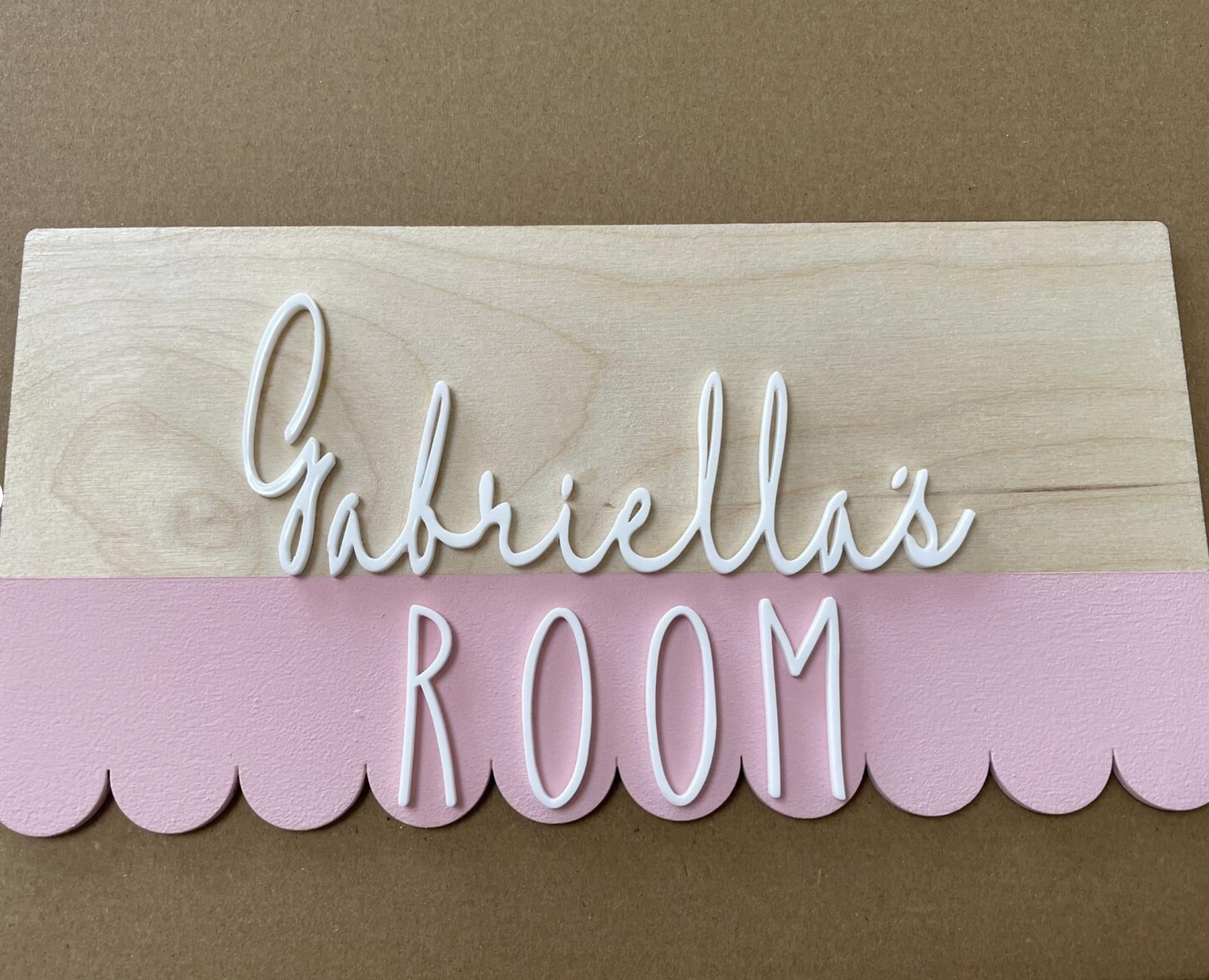 Personalised Wooden Name Sign, Nursery Name Plaque, Wooden Wall Hanging, Kids Bedroom Decor, Baby Name Sign, Nursery Wall Decor
