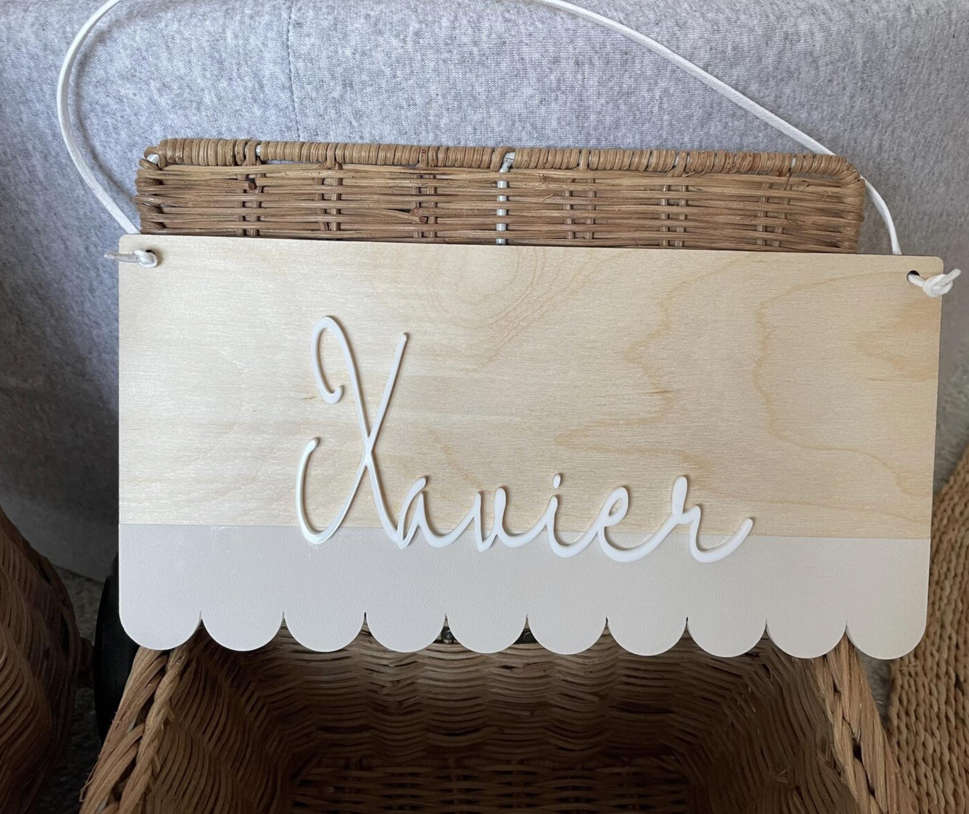 Personalised Wooden Name Sign, Nursery Name Plaque, Wooden Wall Hanging, Kids Bedroom Decor, Baby Name Sign, Nursery Wall Decor