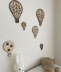 Wooden Hot Air Balloon Wall Decor, Nursery Wall Decor, Wooden Balloon Wall Art, Nursery Decor, Kids Bedroom Decor, Boho Nursery
