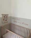 Where The Little One Sleeps Wall Decor, Wooden Nursery Wall Words, Nursery Quote, Wooden Wall Art, Nursery Wall Decor, Baby Room Decor