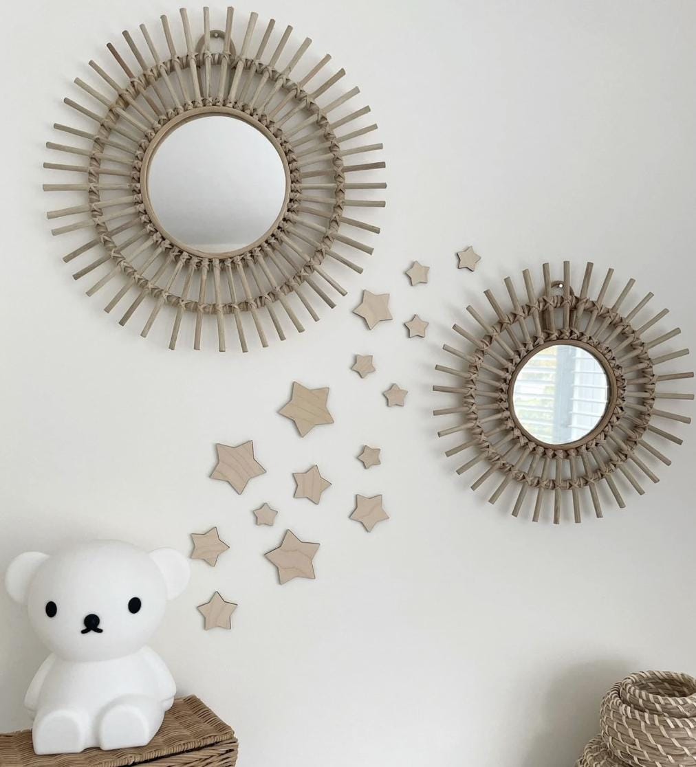 Nursery Wall Stars, Wooden Wall Decor, Star Wall Decor, Nursery Wall Decor, Scandi Nursery, Boho Nursery, Wooden Stars, Acrylic Stars