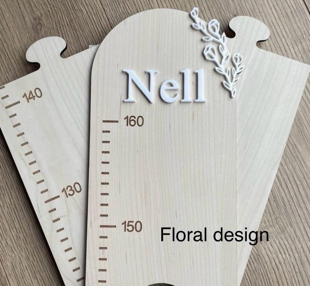 Personalised Wooden Height Chart, Kids Growth Chart, Nursery Height Chart, Wooden Growth Ruler, Personalised Nursery Decor, Kids Room Decor