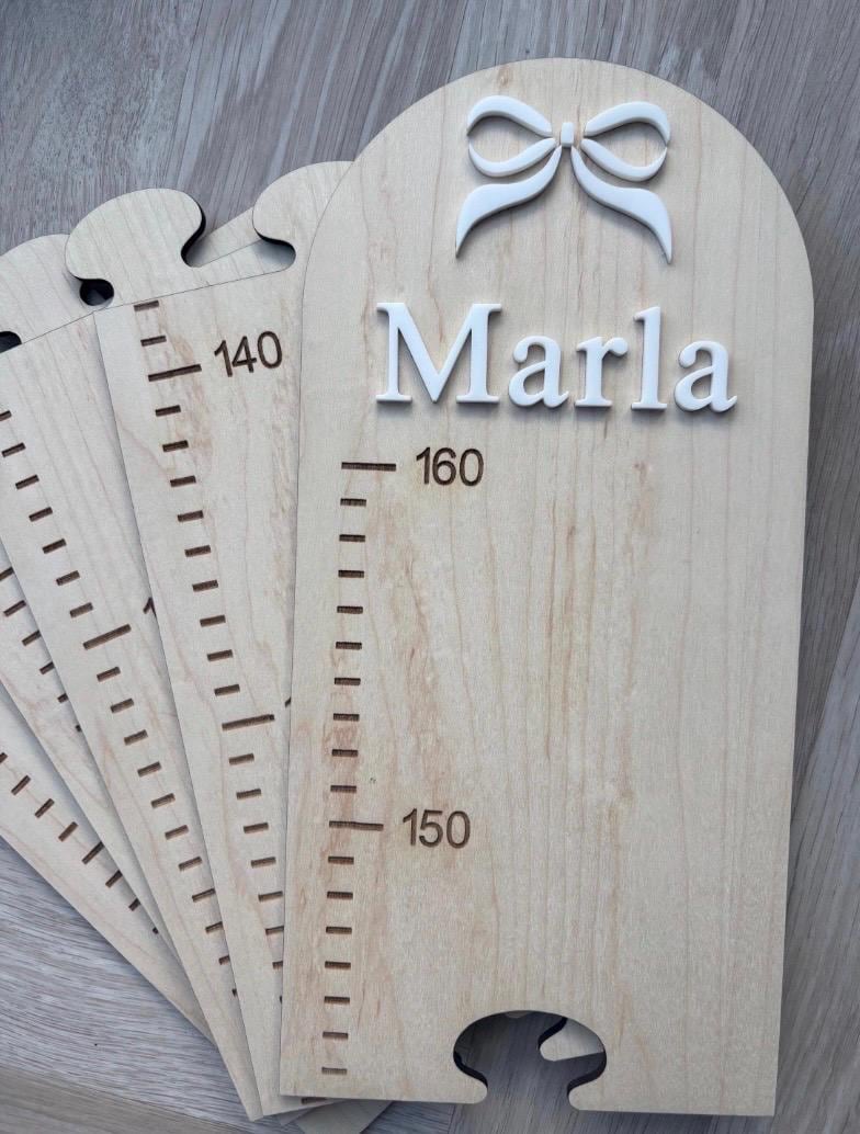 Personalised Wooden Height Chart, Kids Growth Chart, Nursery Height Chart, Wooden Growth Ruler, Personalised Nursery Decor, Kids Room Decor