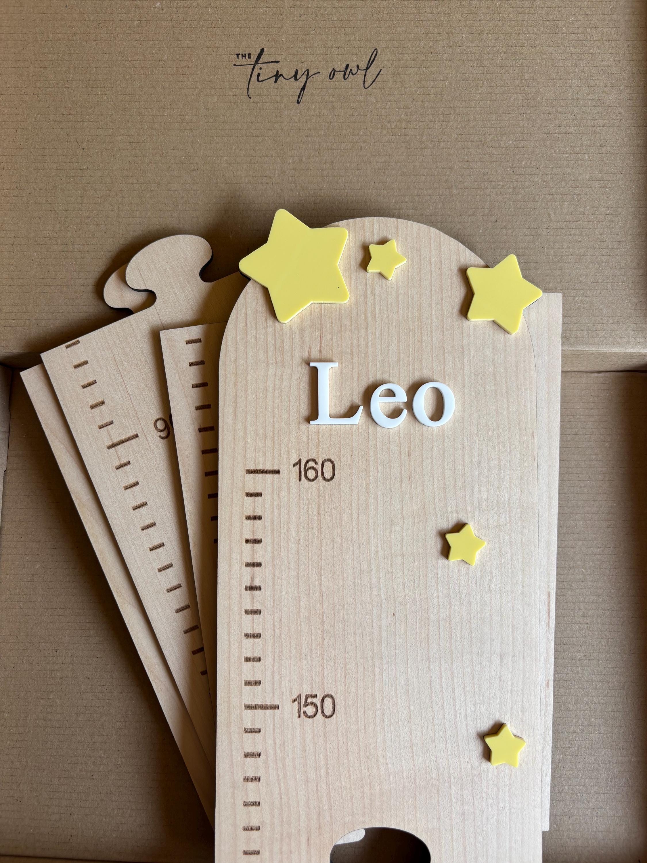 Personalised Wooden Height Chart, Kids Growth Chart, Nursery Height Chart, Wooden Growth Ruler, Personalised Nursery Decor, Kids Room Decor
