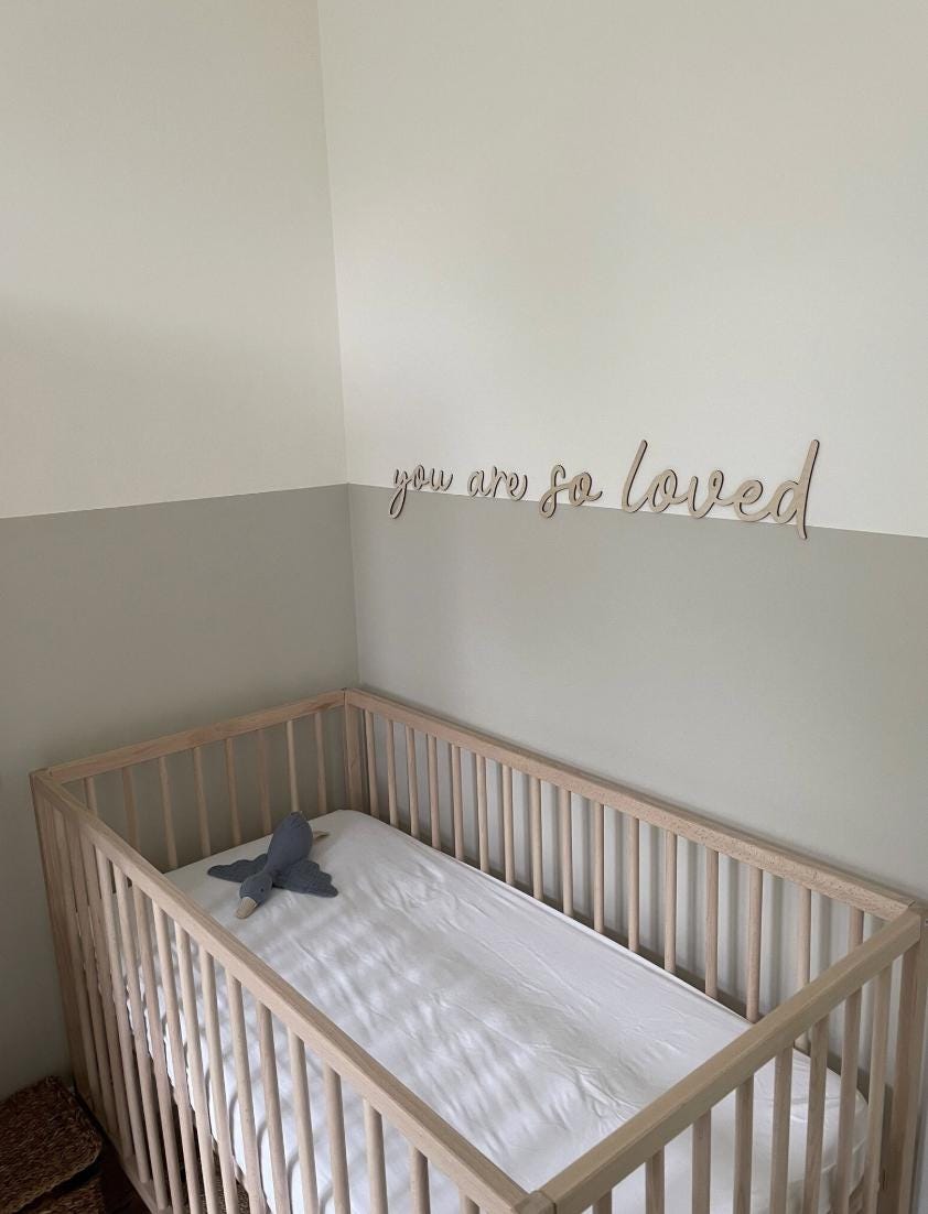You Are So Loved Wall Words, Wooden Nursery Wall Decor, Kids Bedroom Decor, Wooden Wall Quote, Baby Room Decor