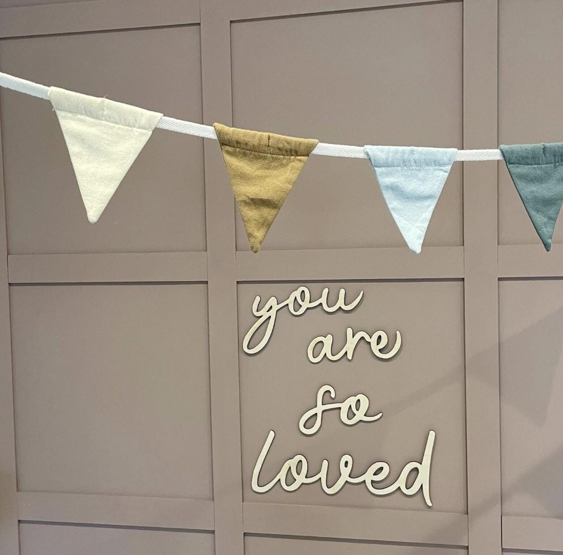 You Are So Loved Wall Words, Wooden Nursery Wall Decor, Kids Bedroom Decor, Wooden Wall Quote, Baby Room Decor