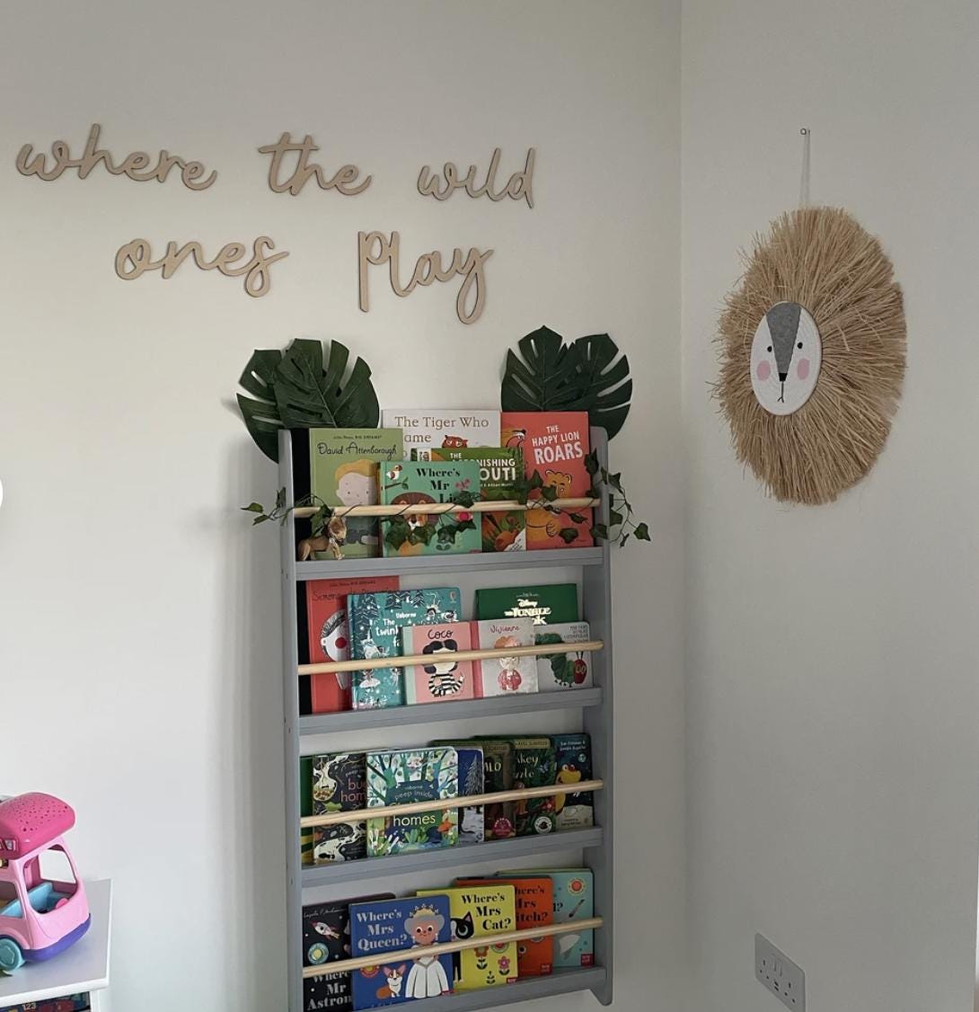 Where The Wild Ones Play Wall Words, Wooden Nursery Wall Decor, Playroom Decor, Kids Bedroom Decor, Wooden Wall Quote