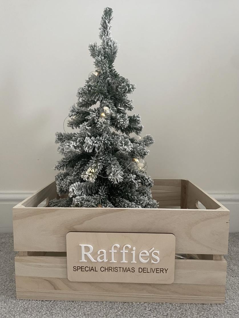 Personalised Christmas Eve Crate, Christmas Crate Sign, Christmas Eve Box, Wooden Christmas Crate, Santa Crate, Christmas Keepsake