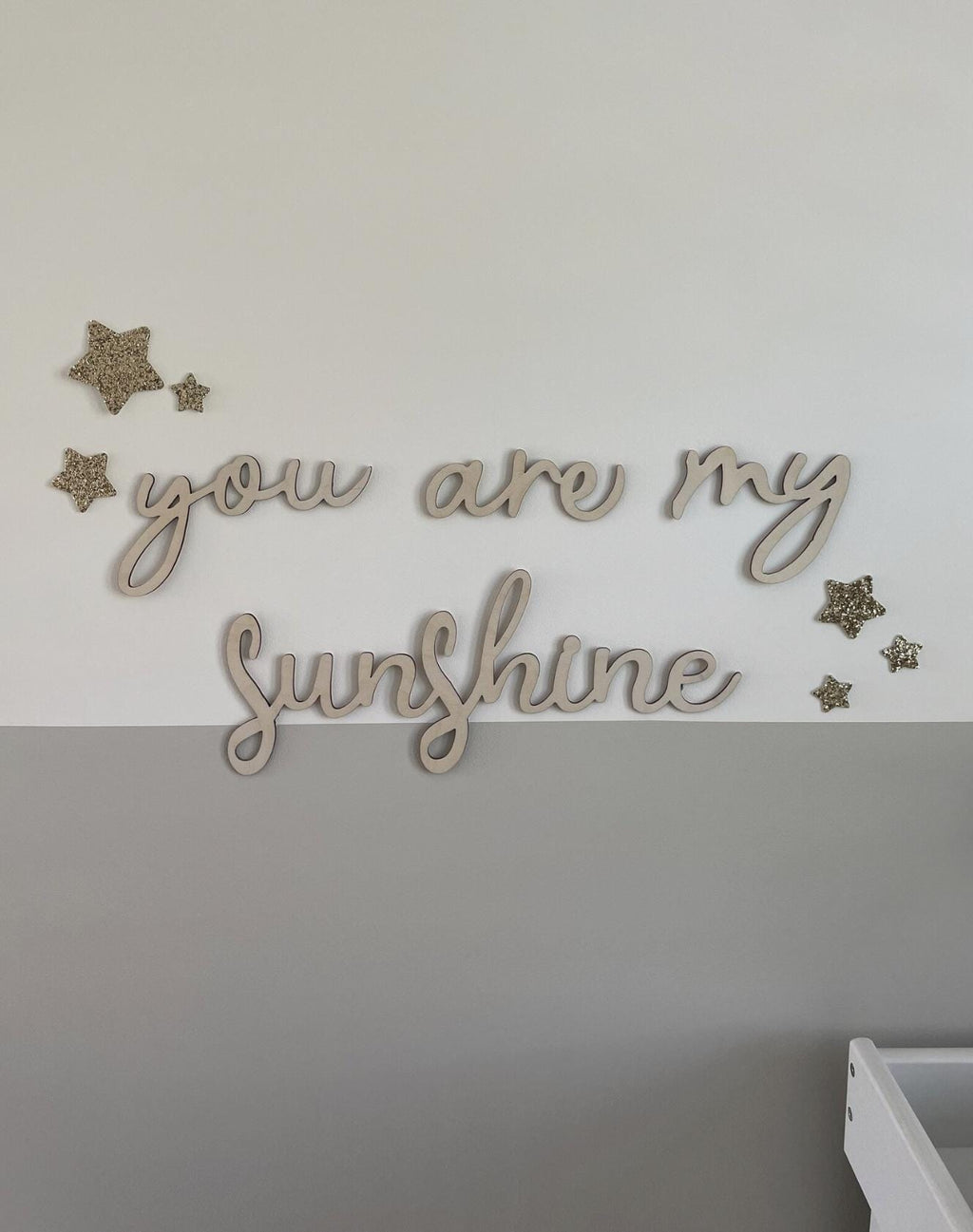 You Are My Sunshine Wall Words, Wooden Nursery Wall Decor, Nursery Quote, Kids Bedroom Decor, Wooden Wall Art, Baby Room Decor