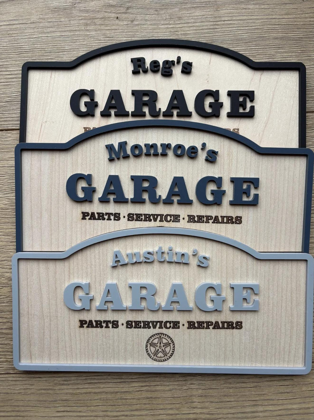 Personalised Toy Car Garage Sign Wood Acrylic Name Plaque, Custom Playroom Wall Decor, Toddler Boy Bedroom Decoration, Car Lover Kid Gift