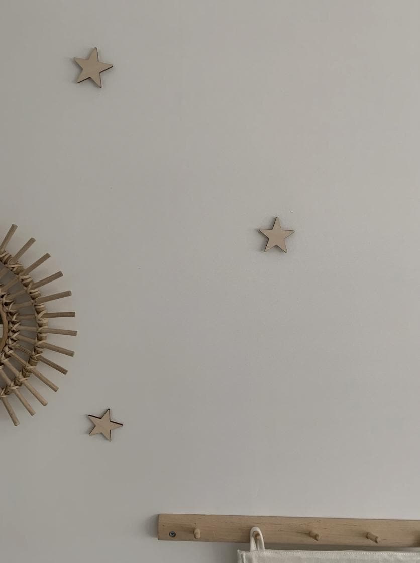 Large Wooden or Acrylic Nursery Wall Stars, Wall Decor, Nursery Wall Stars, Star Wall Decor, Scandi Nursery Decor, Boho Nursery, Set of 6