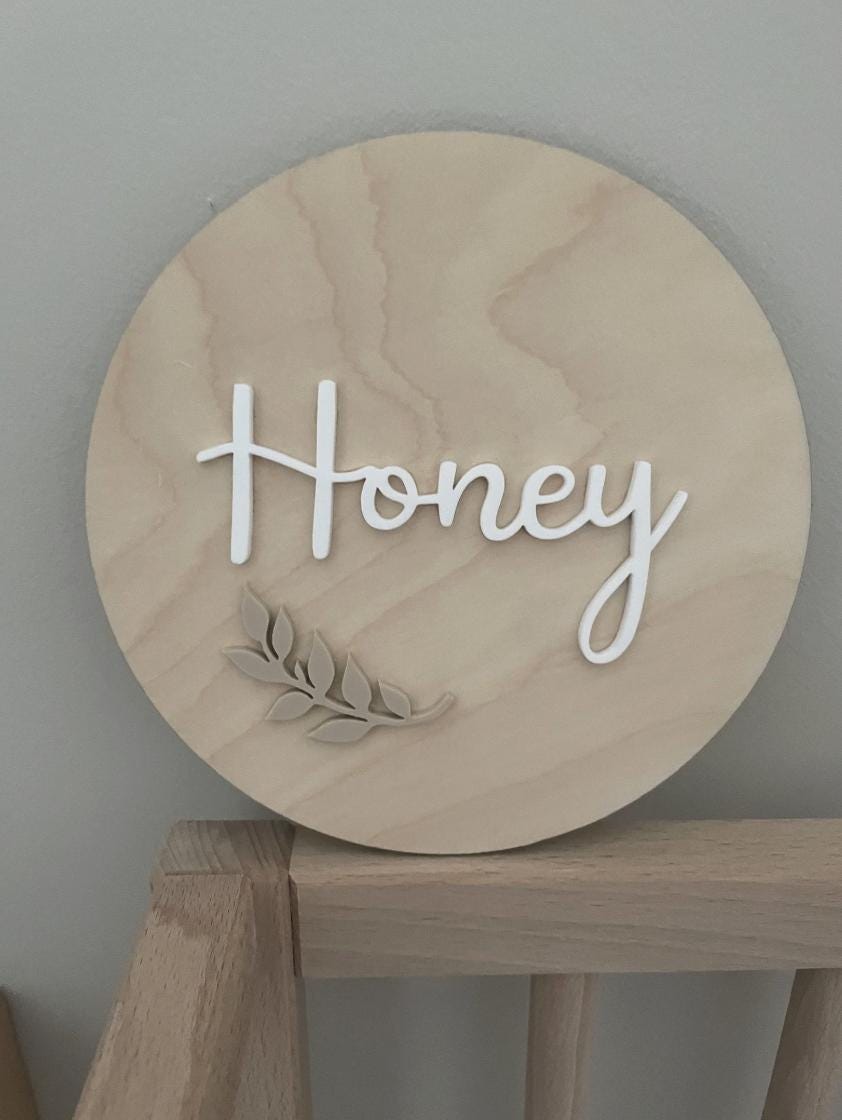 Personalised Baby Announcement, Name Sign, Wooden Name Plaque, Nursery Wall Decor, Baby Name Sign, Wooden Wall Sign, Kids Bedroom Decor